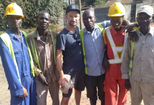 Matthew Temple with Street Crew Nakuru Kenya.